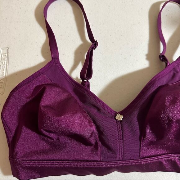 Breezies Rasberry "Purple" Light Support Bra Size‎ 34C - Picture 6 of 8